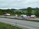 Schwerer Unfall auf der A9 (Foto: API) Schwerer Unfall auf der A9 (Foto: API)