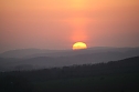 Sonnenuntergang - fotografiert vom Hainer Berg (Foto: Christoph Keil)