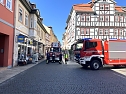 Einsatz heute Vormittag in Bad Langensalzas Innenstadt (Foto: oas) Einsatz heute Vormittag in Bad Langensalzas Innenstadt (Foto: oas)