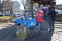 Einhundertundzwanzig Kindergartenkinder feierten mit ihren Erzieherinnen und Erziehern das 20. Jubil&auml;um des Schwefel-Sole-Heilbades Bad Langensalza mit einem Festumzug (Foto: Eva Maria Wiegand)