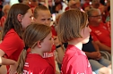 Fans und Cheftrainer des Th&uuml;ringer HC Herbert M&uuml;ller verabschieden neun Spitzenhandballerinnen in Bad Langensalza (Foto: Eva Maria Wiegand)