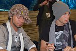 Autogrammstunde beFour in Nordhausen. nnz-City Scout on Tour (Foto: Sven G&auml;mkow)