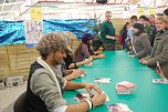 Autogrammstunde beFour in Nordhausen. nnz-City Scout on Tour (Foto: Sven G&auml;mkow)