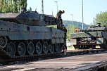 Panzer in Richtung Litauen verladen (Foto: Karl-Heinz Herrmann)