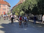 &Uuml;ber 150 Fahrradfahrer sind heute unterwegs nach Apolda (Foto: oas)