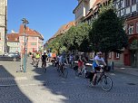 &Uuml;ber 150 Fahrradfahrer sind heute unterwegs nach Apolda (Foto: oas)