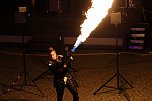 Atemberaubendes Feuerspektakel auf dem T&ouml;pfermarkt in Bad Langensalza  (Foto: Eva Maria Wiegand)