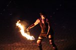 Atemberaubendes Feuerspektakel auf dem T&ouml;pfermarkt in Bad Langensalza  (Foto: Eva Maria Wiegand)