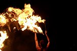 Atemberaubendes Feuerspektakel auf dem T&ouml;pfermarkt in Bad Langensalza (Foto: Eva Maria Wiegand)