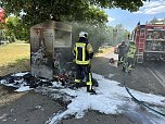 Brand in der Poststar&szlig;e (Foto: Feuerwehr Bad Langensalza)