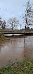 Hochwasser an der Zorge am 22.12.2023 (Foto: Sylvia Schieblich aus Nordhausen)