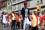Gro&szlig;er festlicher Umzug zum 211. Brunnenfest in Bad Langensalza (Foto: Eva Maria Wiegand)