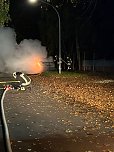 Fahrzeugbrand in der vergangenen Nacht (Foto: S.Dietzel)