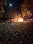 Fahrzeugbrand in der vergangenen Nacht (Foto: S.Dietzel)