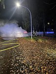 Fahrzeugbrand in der vergangenen Nacht (Foto: S.Dietzel)
