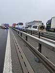 Massenkarambolage aus der A71 zwischen Heldrungen und K&ouml;lleda (Foto: Silvio Dietzel)