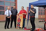 Feierliche &Uuml;bergabe der neuen Drehleiter bei der Feuerwehr in Bad Langensalza (Foto: Eva Maria Wiegand)