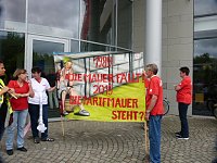 Bild: Protest der Besch&auml;ftigten