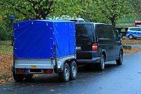 Bild: Gro&szlig;einsatz der Polizei