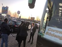 Bild: Mit Brauer und einem Filmteam unterwegs nach England