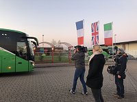 Bild: Mit Brauer und einem Filmteam unterwegs nach England