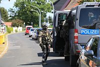 Polizeieinsatz in Kleinkeula Bild: Polizeieinsatz in Kleinkeula