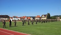 Bild: Bei Appell in Sondershausen Kommando &uuml;ber geben