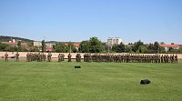Bild: Bei Appell in Sondershausen Kommando &uuml;ber geben