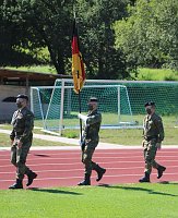 Bild: Bei Appell in Sondershausen Kommando &uuml;ber geben