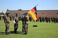 Bild: Bei Appell in Sondershausen Kommando &uuml;ber geben