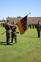 Bild: Bei Appell in Sondershausen Kommando &uuml;ber geben