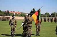 Bild: Bei Appell in Sondershausen Kommando &uuml;ber geben