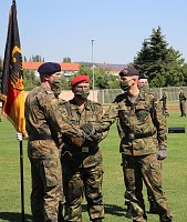 Bild: Bei Appell in Sondershausen Kommando &uuml;ber geben