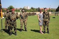 Bild: Bei Appell in Sondershausen Kommando &uuml;ber geben