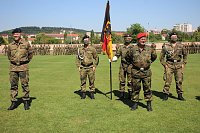 Bild: Bei Appell in Sondershausen Kommando &uuml;ber geben