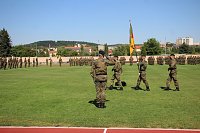 Bild: Bei Appell in Sondershausen Kommando &uuml;ber geben