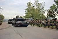 Panzerkompanie in Bad Frankenhausen verabschiedet Bild: Panzerkompanie in Bad Frankenhausen verabschiedet