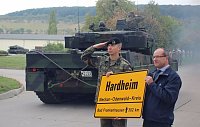 Panzerkompanie in Bad Frankenhausen verabschiedet Bild: Panzerkompanie in Bad Frankenhausen verabschiedet