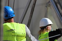 Bild: Aufbau des Umweltpavillions 