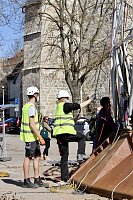 Bild: Aufbau des Umweltpavillions 