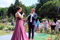 Krönung der Rosenkönigin in Sangerhausen Bild: Krönung der Rosenkönigin in Sangerhausen