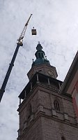 Bauarbeiten am Turm der Marktkirche in Bad Langensalza Bild: Bauarbeiten am Turm der Marktkirche in Bad Langensalza