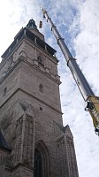 Bauarbeiten am Turm der Marktkirche in Bad Langensalza Bild: Bauarbeiten am Turm der Marktkirche in Bad Langensalza
