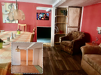 Bild: Vorher/Nachher-Bilder aus dem Haus J&uuml;dengasse 1, das momentan als Zufluchtshaus f&uuml;r ukrainische Fl&uuml;chtlinge dient.