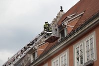 Bild: Feuerwehreinsatz in der Innenstadt von Bad Langensalza