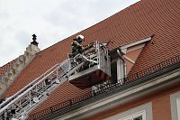 Bild: Feuerwehreinsatz in der Innenstadt von Bad Langensalza