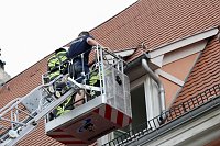 Bild: Feuerwehreinsatz in der Innenstadt von Bad Langensalza