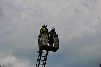 Bild: Feuerwehreinsatz in der Innenstadt von Bad Langensalza