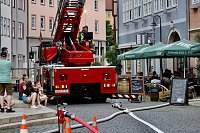 Bild: Feuerwehreinsatz in der Innenstadt von Bad Langensalza