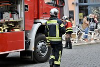 Bild: Feuerwehreinsatz in der Innenstadt von Bad Langensalza
